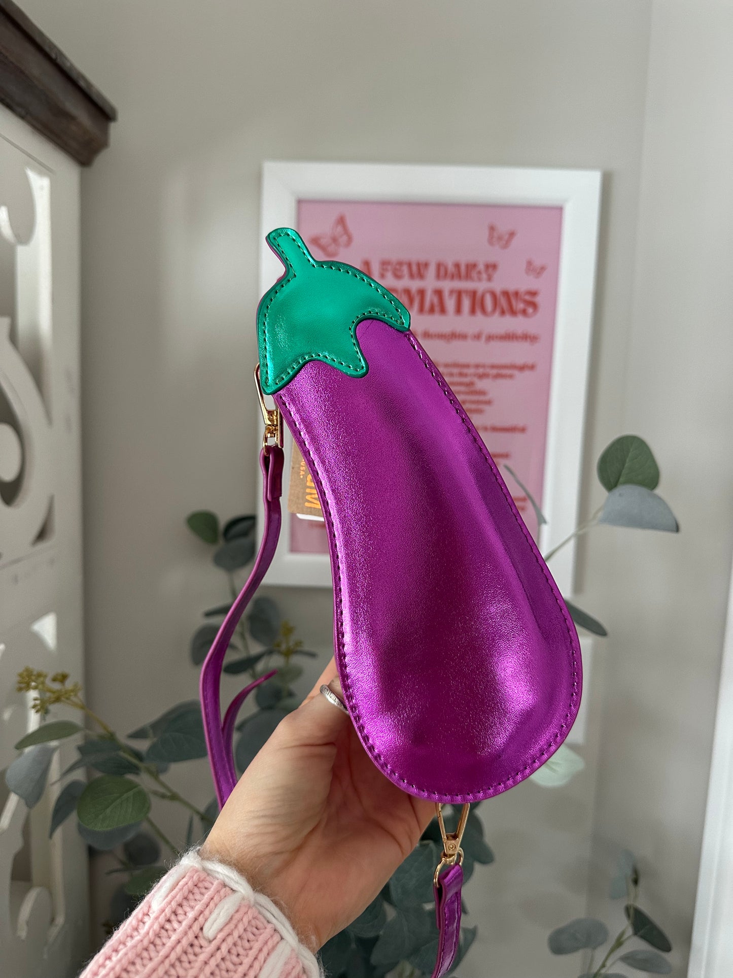 Eggplant Shaped Purse