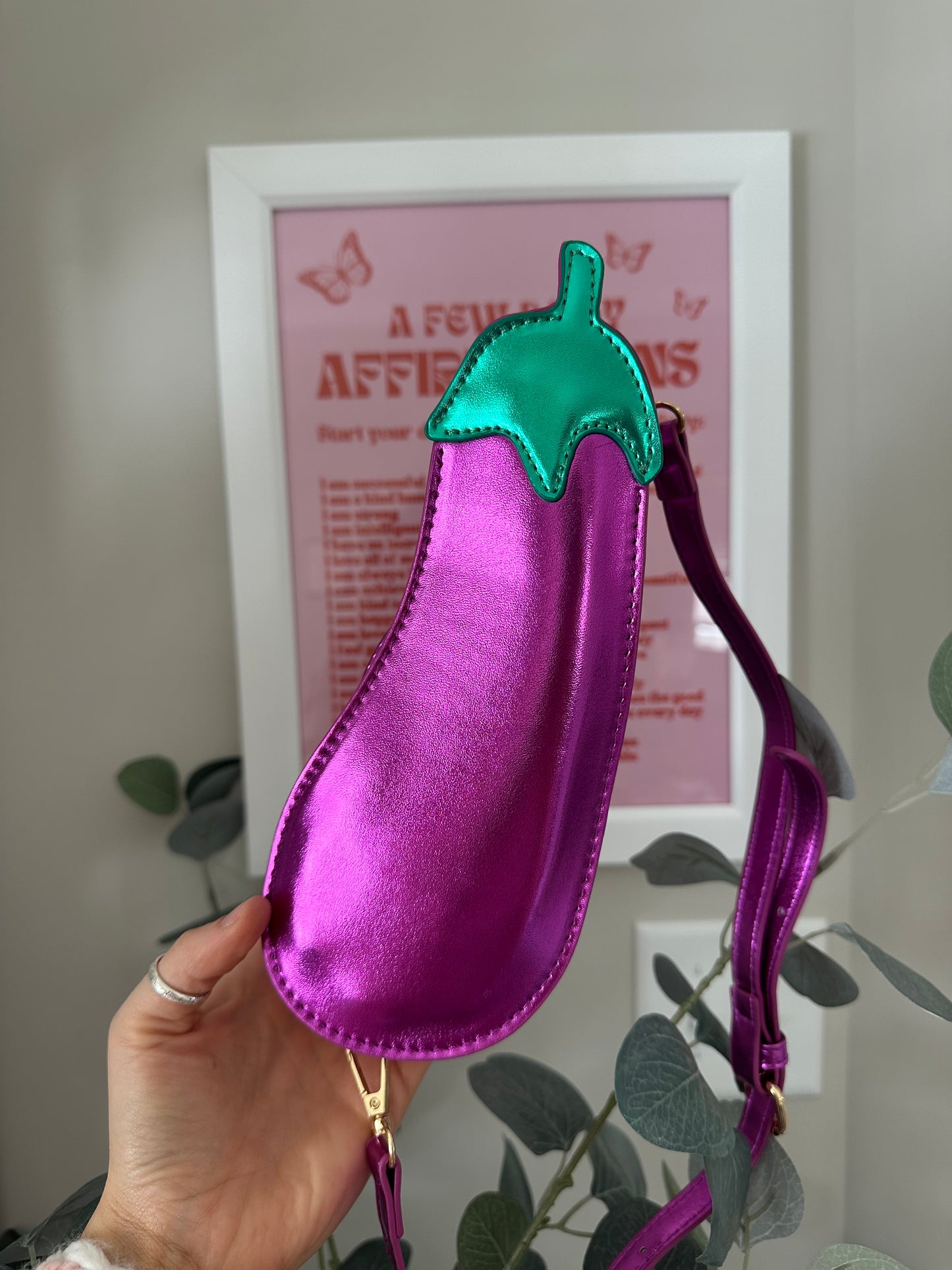 Eggplant Shaped Purse