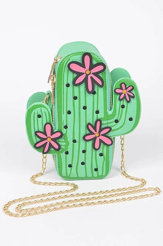 Flower Cactus Purse