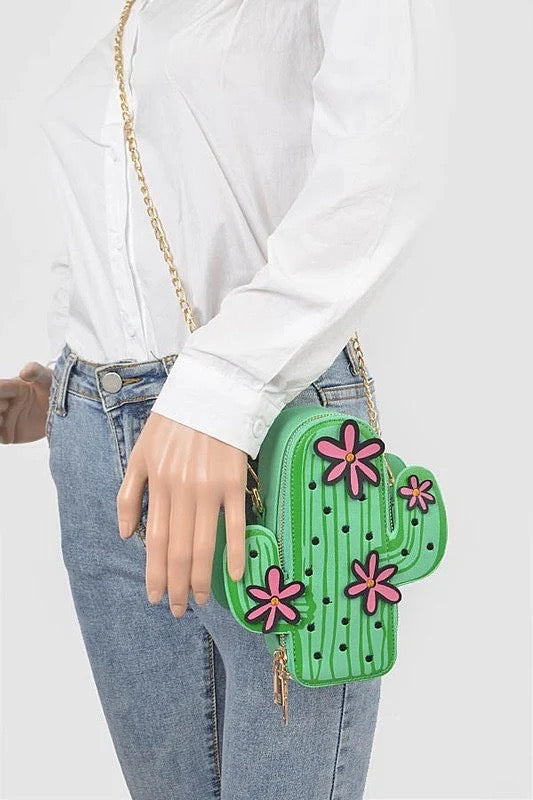 Flower Cactus Purse