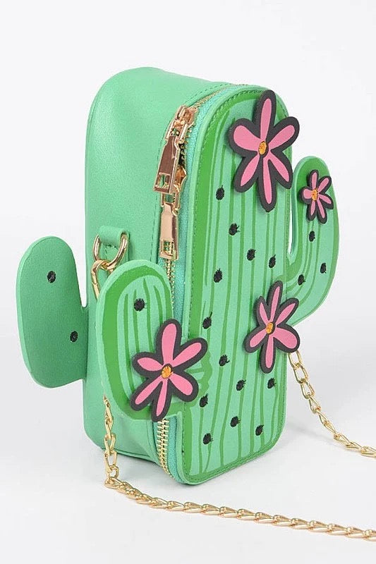 Flower Cactus Purse