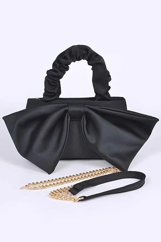 Large Bow Tie Clutch Purse