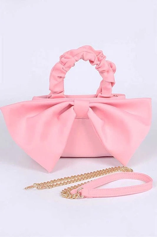 Large Bow Tie Clutch Purse