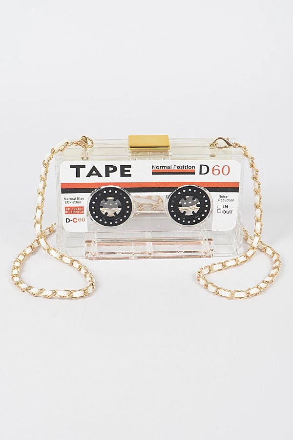 Cassette Player Clutch Purse