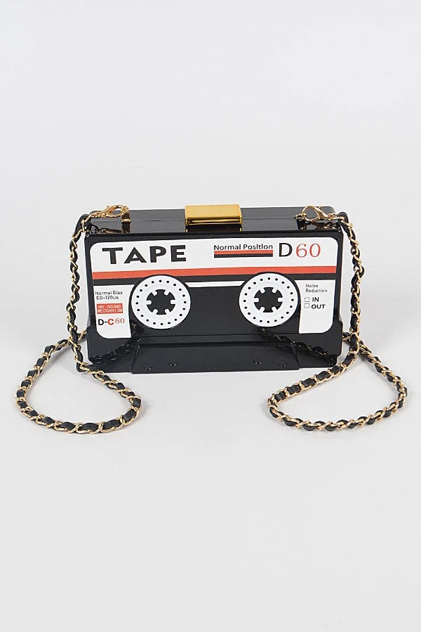 Cassette Player Clutch Purse