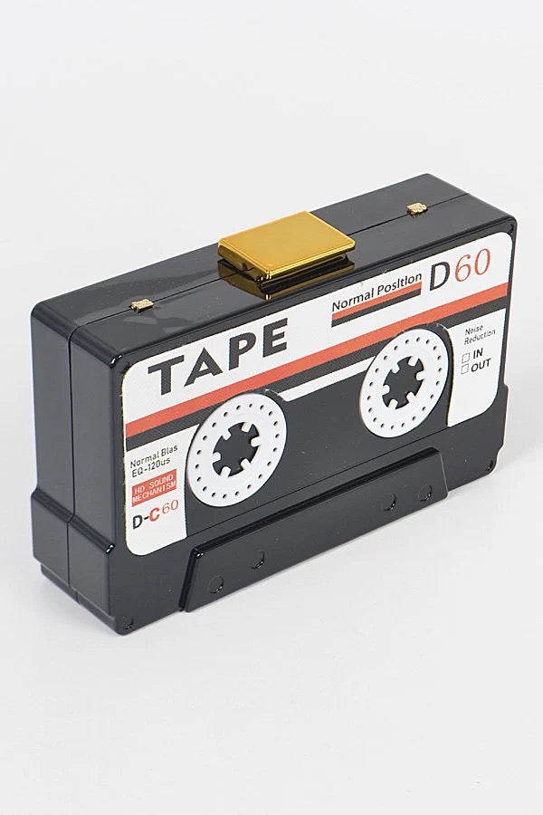 Cassette Player Clutch Purse