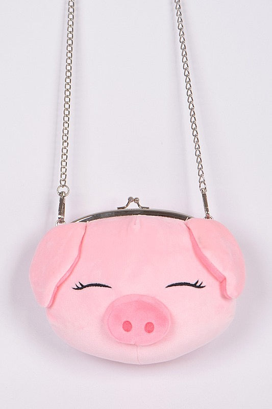 Fuzzy Pig Purse