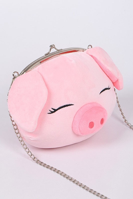 Fuzzy Pig Purse