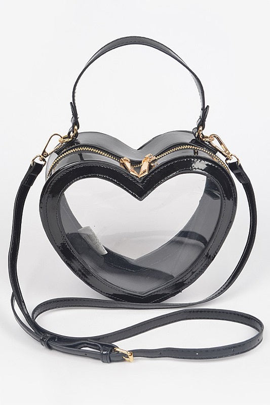 Heart Shape Transparent Novelty Purse (5 colors)