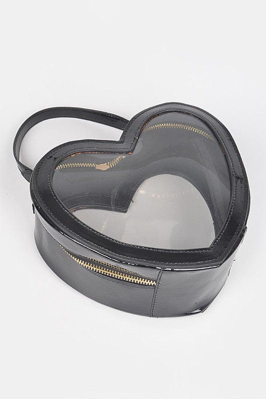 Heart Shape Transparent Novelty Purse (5 colors)