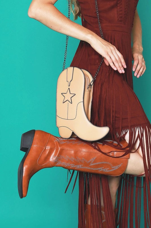 Cowboy Boot Crossbody Bag (5 colors)