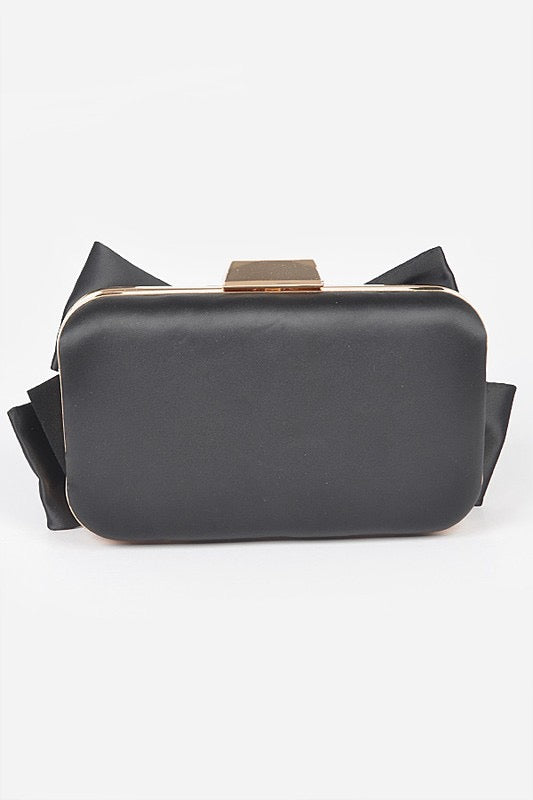 Satin Bow Clutch