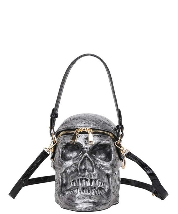 Gothic Skeleton Head Purse