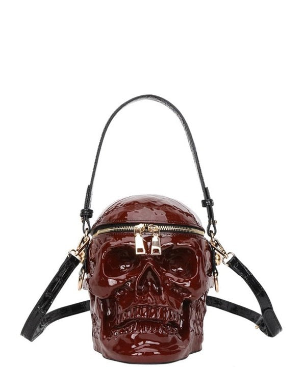 Gothic Skeleton Head Purse