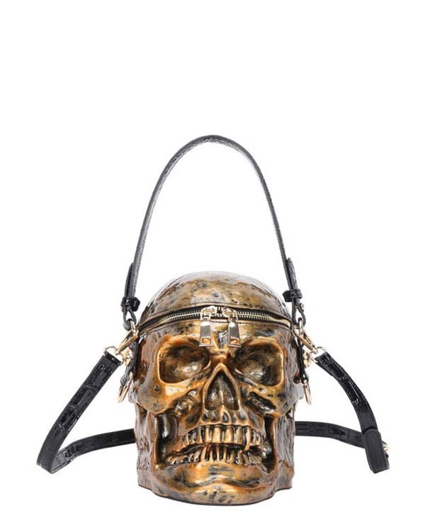 Gothic Skeleton Head Purse