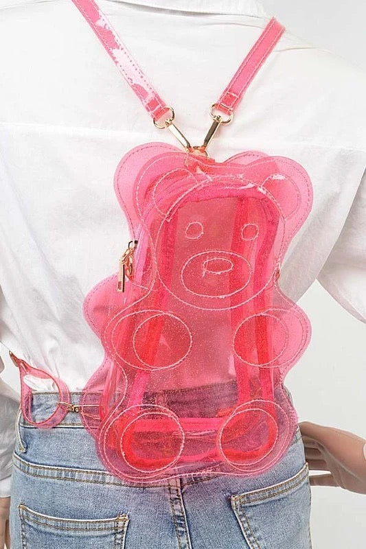 Transparent Gummy Bear Backpack