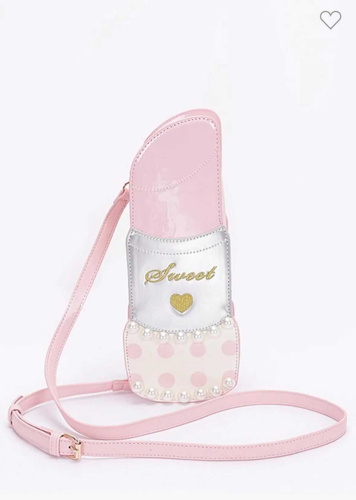 Lipstick Purse With Pearls