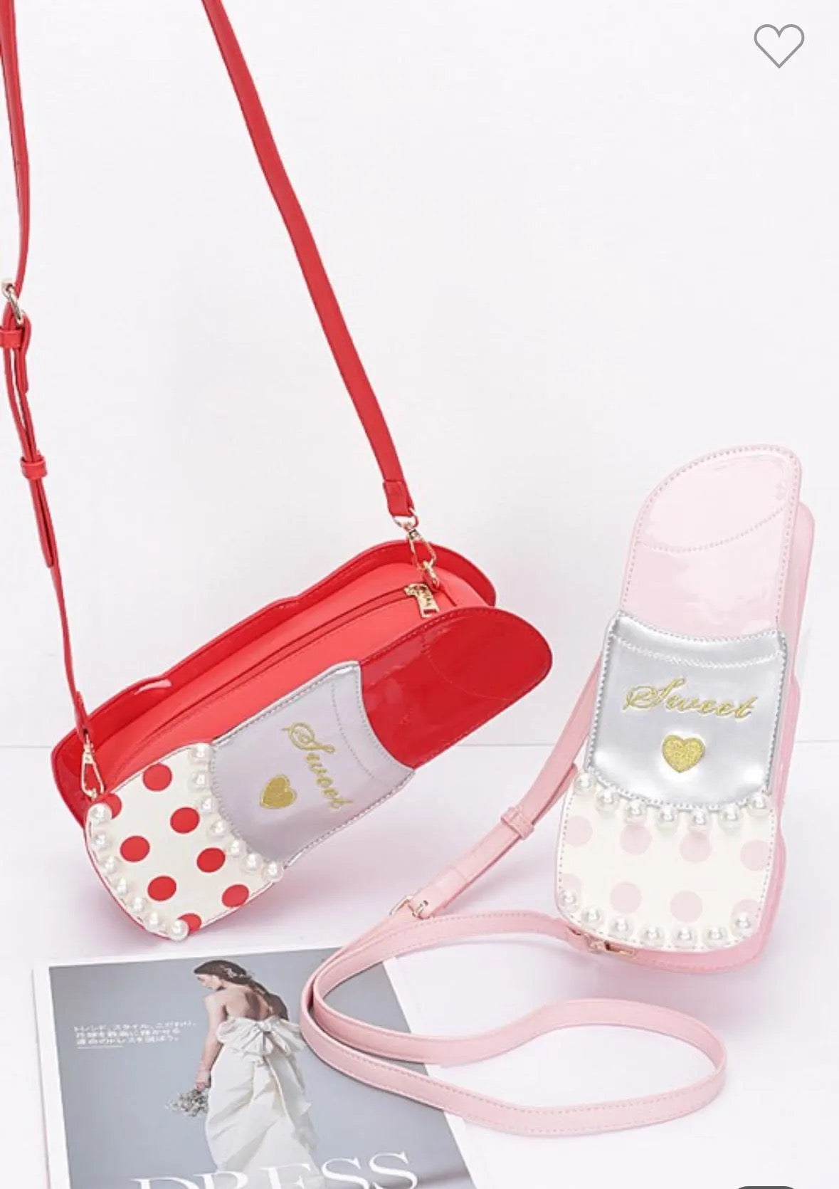 Lipstick Purse With Pearls