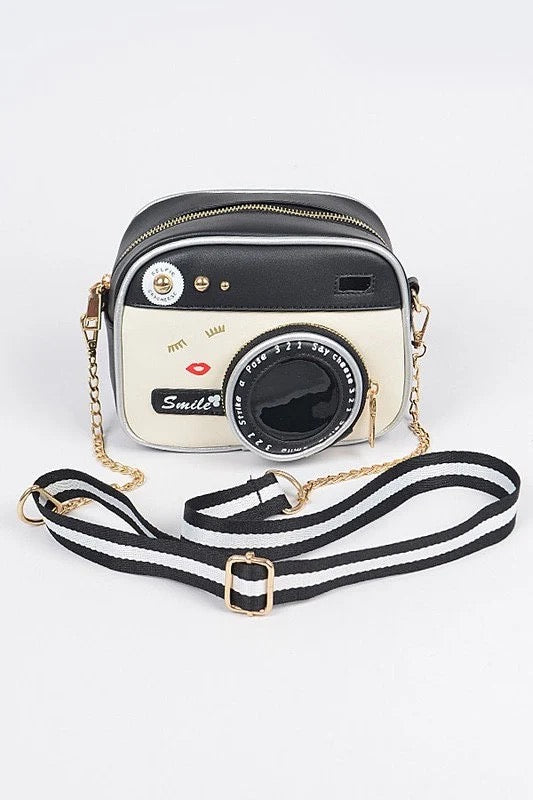 Camera Inspired Handbag